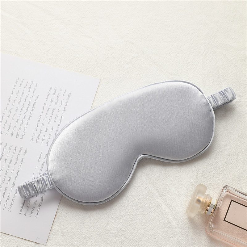 Picture of New double-sided artificial silk eye mask sleep elastic travel lunch break eye mask printed aviation eye mask wholesale