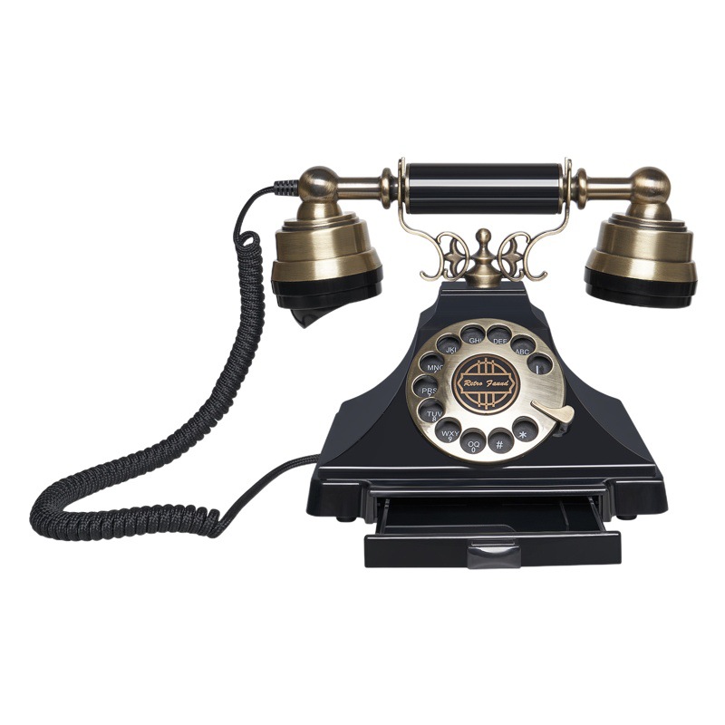 Vintage Recording telephone antique turntable telephone hotel wedding wedding fixed landline factory wholesale cross-border installation