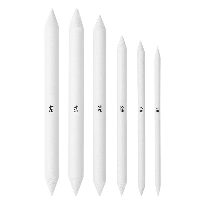 Sketch paper brush pen art painting highlight daub pen tool 6 Pack Xuan paper pen Sketch blooming paper brush