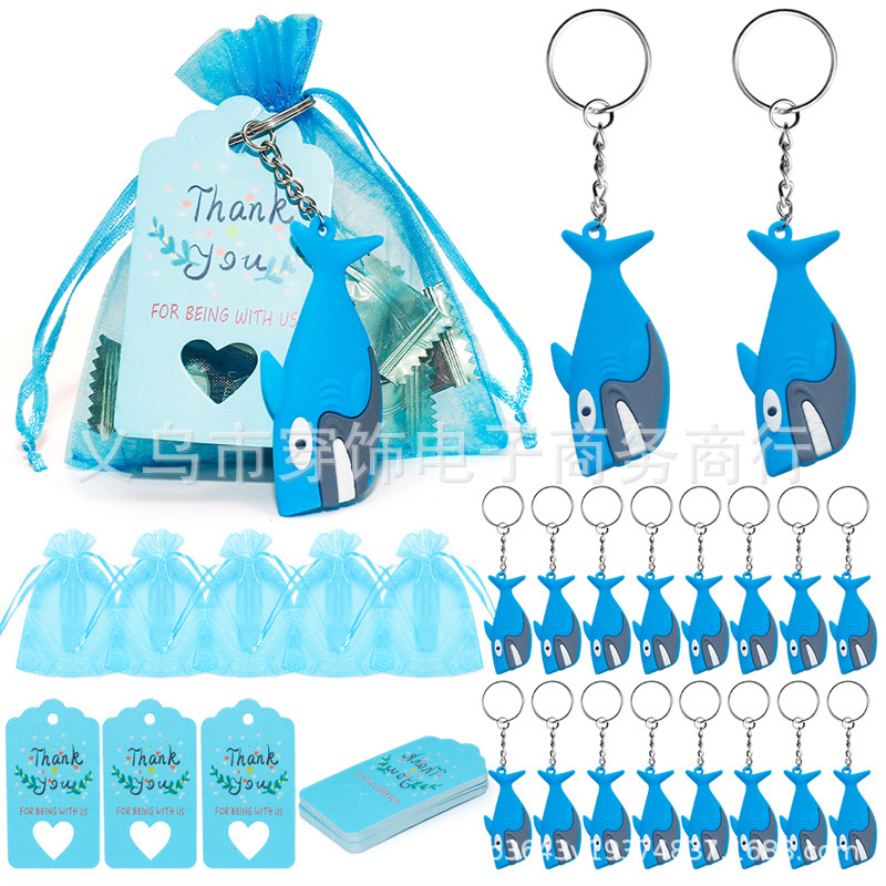 New arrival baby baby shower Ocean shark party theme birthday party scene layout decoration suit