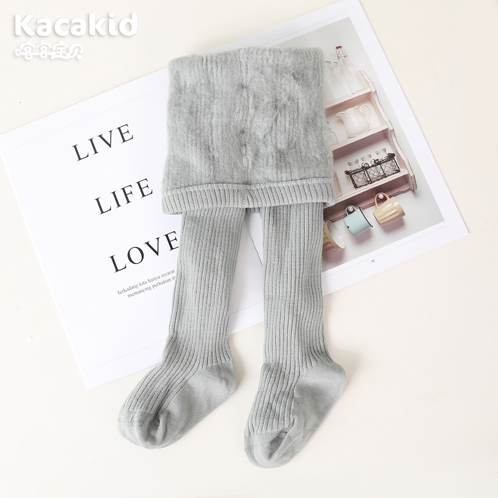 Picture of Children's Velvet Type a Leggings Baby Winter Warm Pantyhose Baby Thickeneded Pantyhose Girls Girls Wholesale