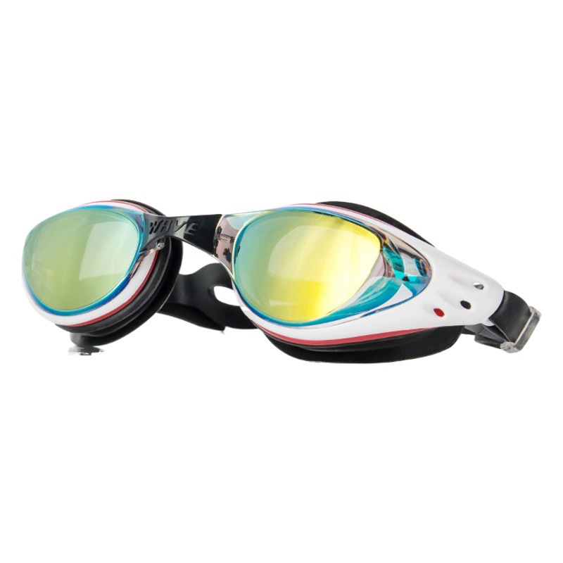 wave professional plating with large frame swimming goggles comfortable HD waterproof anti-fog swimming goggles for men and women