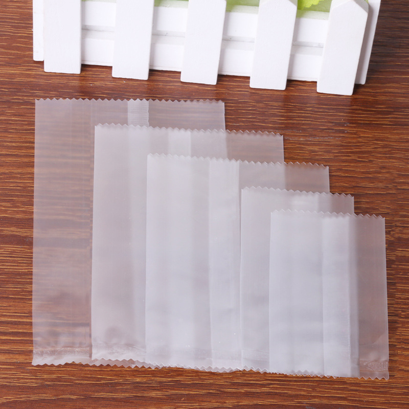 Supply Serrated Cookies Frosted Transparent Bag Machine Sealed Bag Yolk Crisp Bag Independent Small Packaging Bag