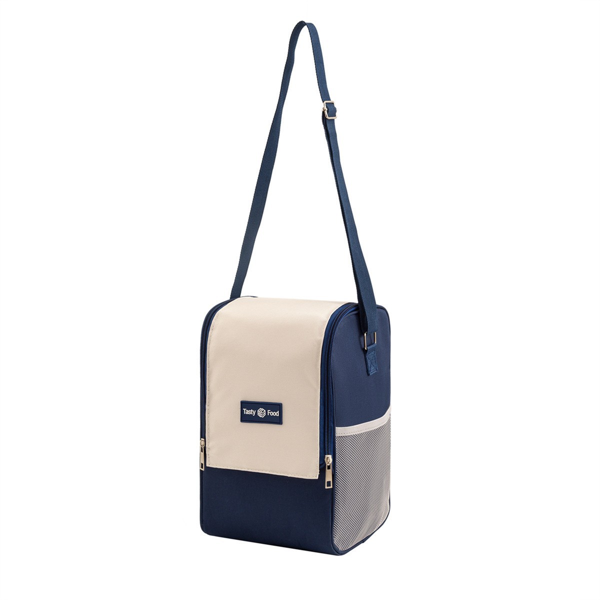 Double Pull Large Opening Thermal Insulation Bag Thickened Thermal Insulation Aluminum Foil Waterproof Lunch Bag Crossbody Lunch Bag Large Capacity Rice Bag