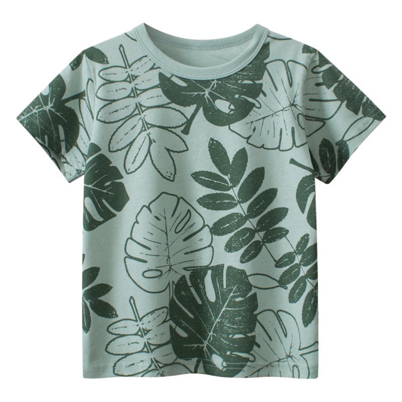 Picture of 27Kids K-Style of Kidsren's Clothing Summer New 2025 Cross-Border Kidsren's Short-Sleeved T-Shirts for Boys and Girls One Piece Drop Shipping