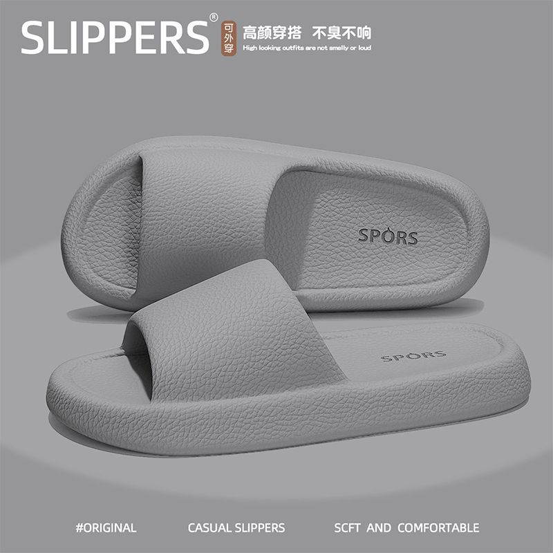 Picture of Slip-on slippers for Women summer outdoor indoor home home bathroom non-slip 2024 New thick bottom sandals summer