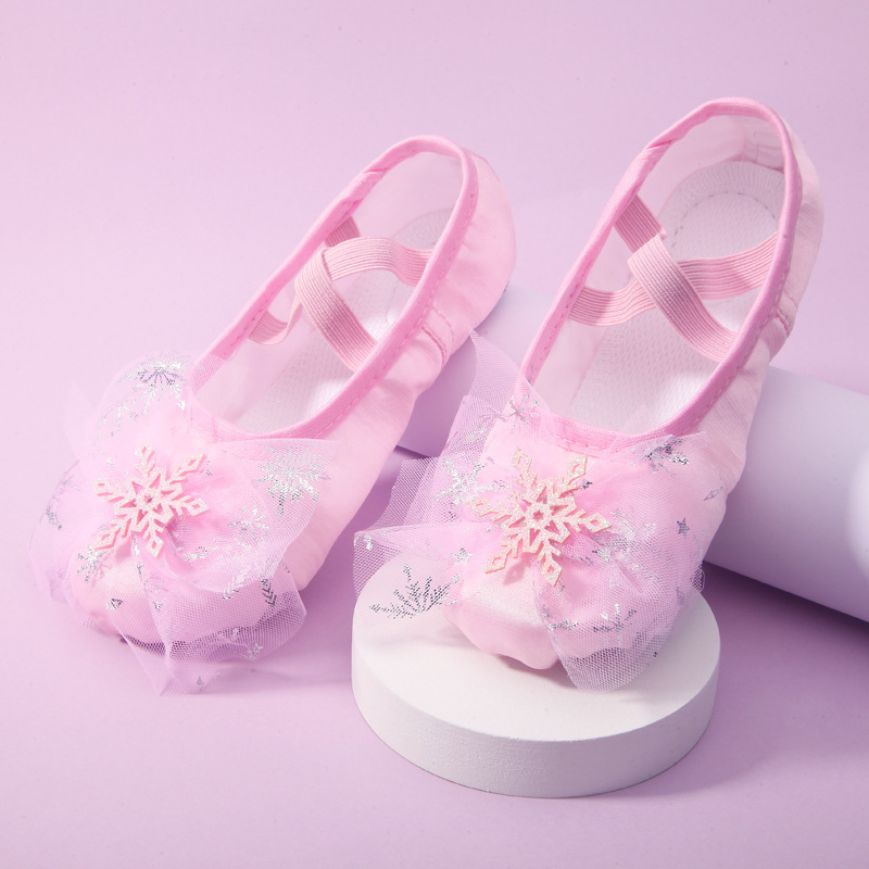 Picture of Cute Princess Dance Shoes for Kidsren, Soft-Soled Ballet Shoes for Girls, Chinese Dance Body Training Cat Claw Shoes 8009