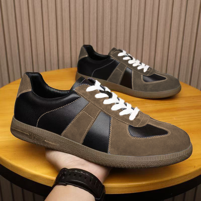 Men's Dexun Forrest Gump Shoes Top Layer Cowhide Men's Shoes Spring New Low-top Fashion All-match Sports Casual Shoes Trendy Shoes