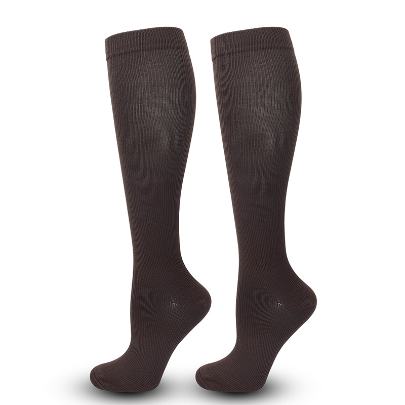 Picture of Solid Color Sports Compression Socks Anti-flexure Compression Socks Running Stretch Socks Suitable for Nurse Wrap Calf
