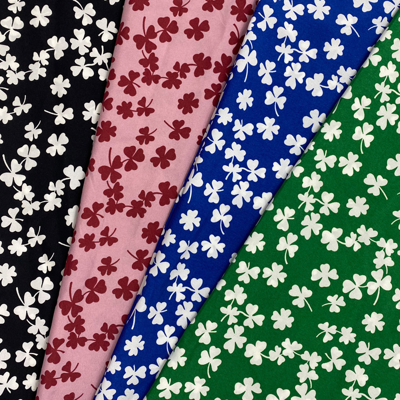 100D Four-Way Stretch Printed Chiffon Polyester Fabric Shirt Textile Dress Fabric Cross-Border Stretch Clothing