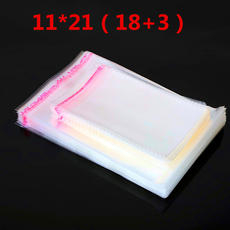 11*21(18+3)opp small packaging bag sealed self-sealing bag self-adhesive clothing clothing self-adhesive bag socks