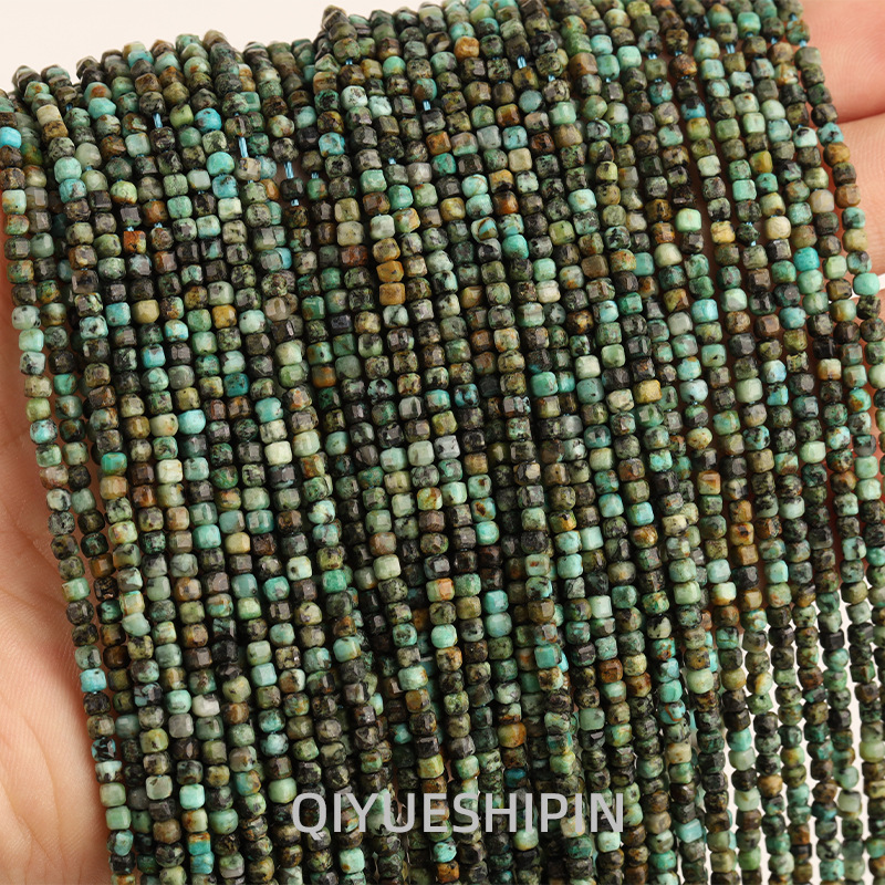 Picture of 2.5mm cube sugar loose beads African pine cube sugar semi-finished products wholesale cut small beads diy natural stone loose beads
