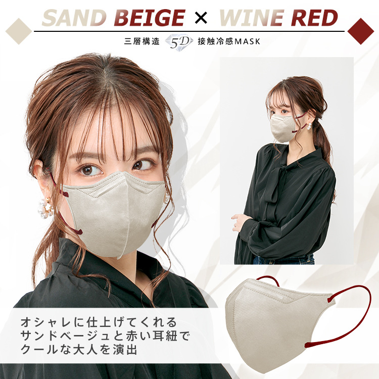 Picture of Cross-Border New 3D Stereo Sun Protection and Anti-Uv Cooling Mask with Melt-Blown Breathable Three-Layer Mask in Independent Box
