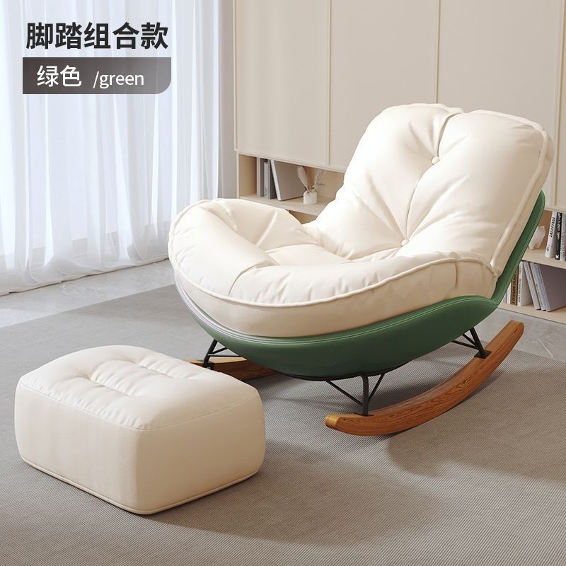 Picture of Lazy Sofa Adult Recliner Adult Living Room Single Balcony Home Leisure Bedroom Comfortable Thickened Penguin Rocking Chair