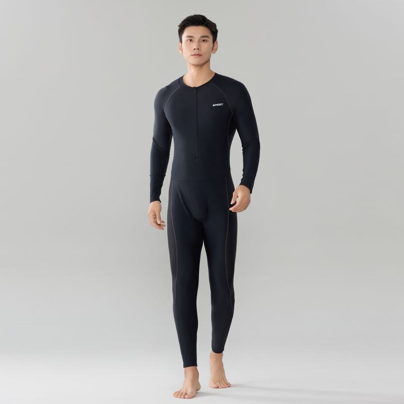 Men's Swimsuit Suit New Jellyfish Suit Men's Long-Sleeved Long Pants Snorkeling Suit Large Size Quick-Drying Surfing Suit