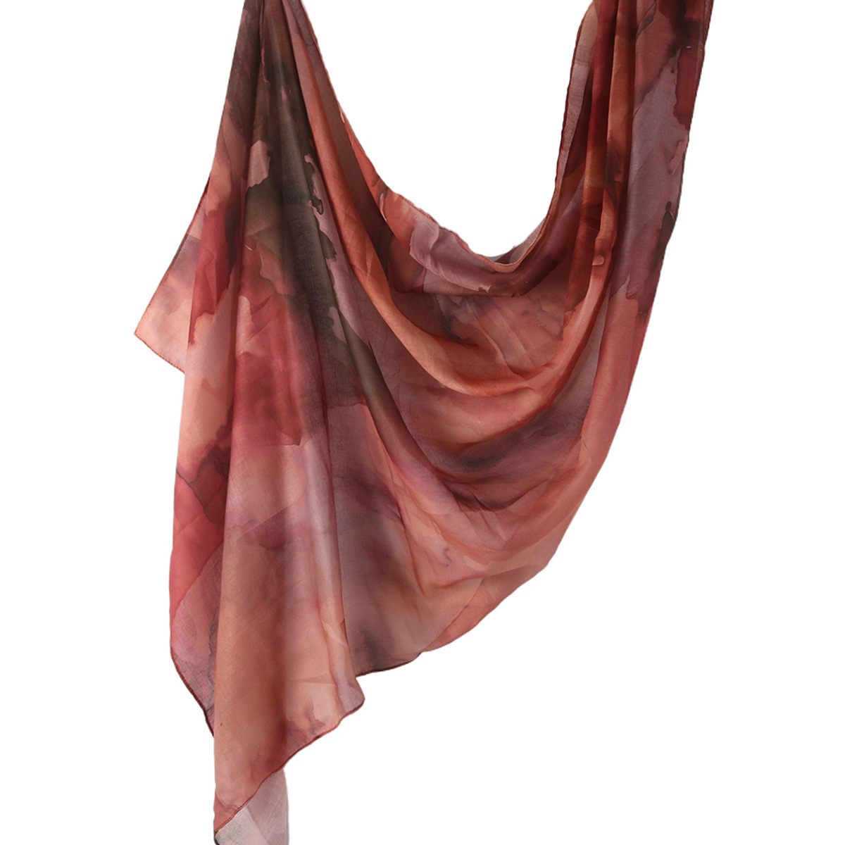 Picture of Best-Selling Watercolor Tie-Dye Cotton Scarf Arabian Satin Polyester Long Scarf Turkish Middle Eastern Scarf