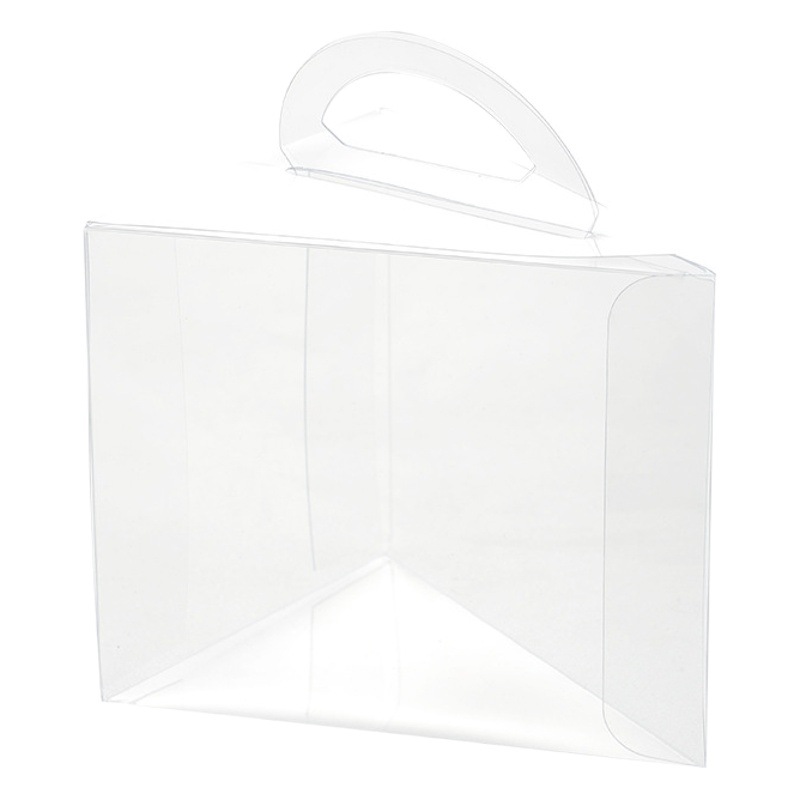Portable triangle cake box transparent packaging box lasagna cut cake box 6 inch 8 inch mousse packing box