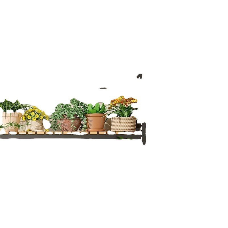Picture of Florist shelf flower rack indoor household movable flower stand with wheels floor step flower stand succulent flower stand