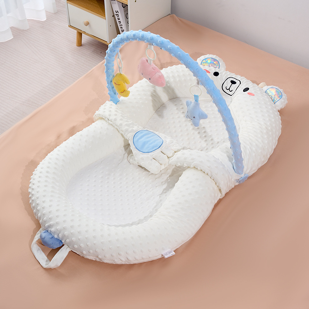Picture of Infant bed bed multifunctional movable newborn soothing sleeping mat baby sleeping nest foldable anti-pressure ridge protection