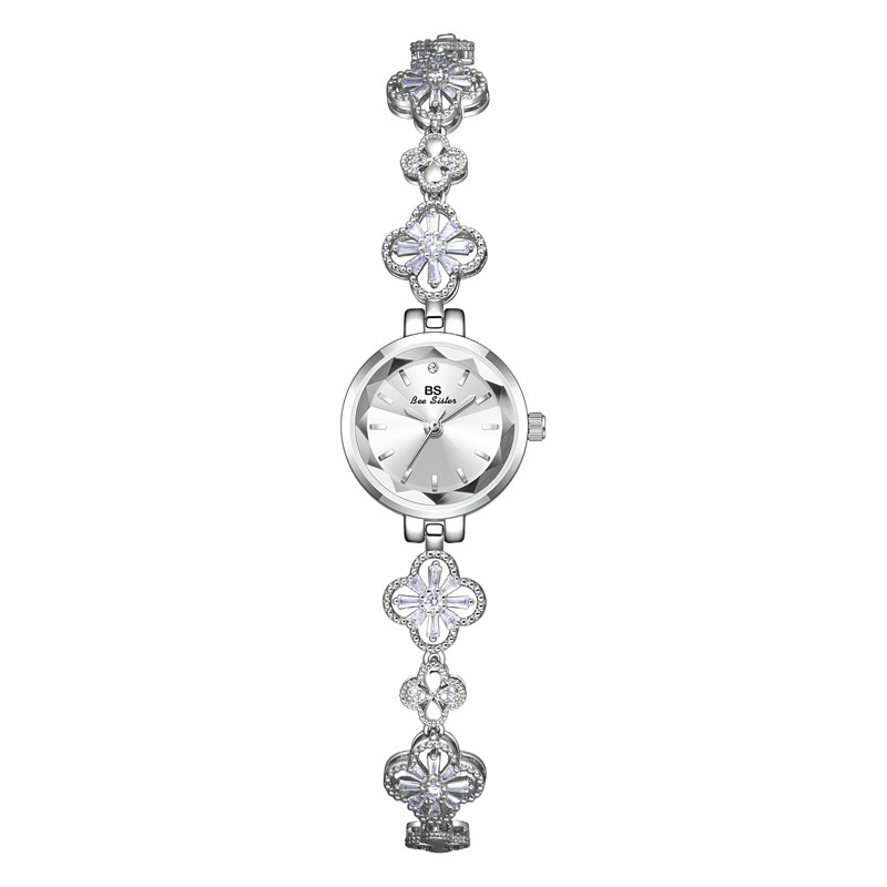 Bs New Hot-Selling Watch Manufacturer Direct Sales Export Chain Watch Lucky Zircon Women's Watch Dropshipping Fa1676 Four-Leaf Clover
