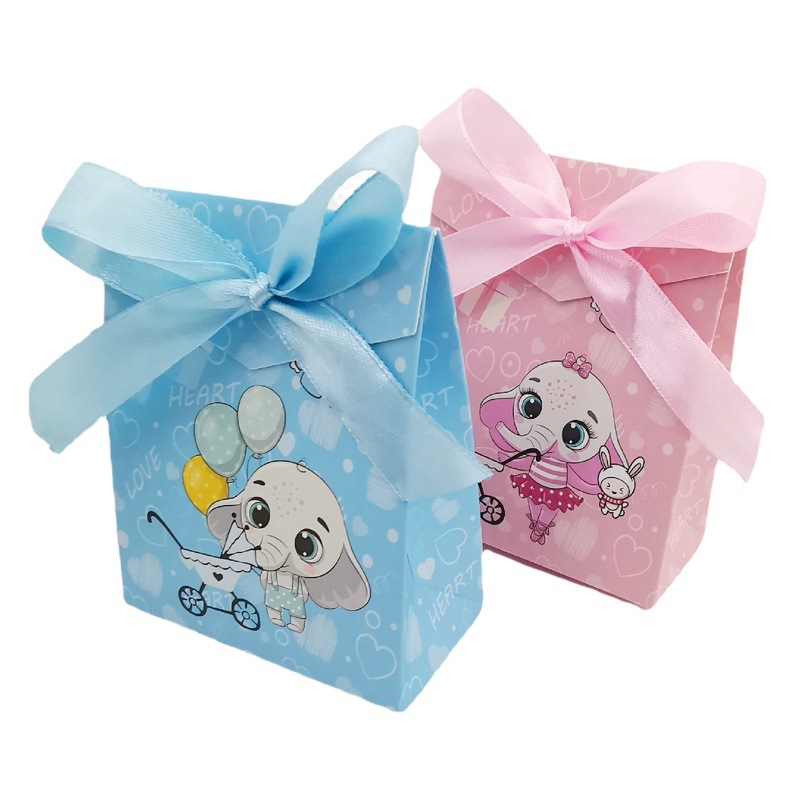 Cute baby birthday candy box baby cartoon Three-dimensional mini Small Size candy box new factory supply