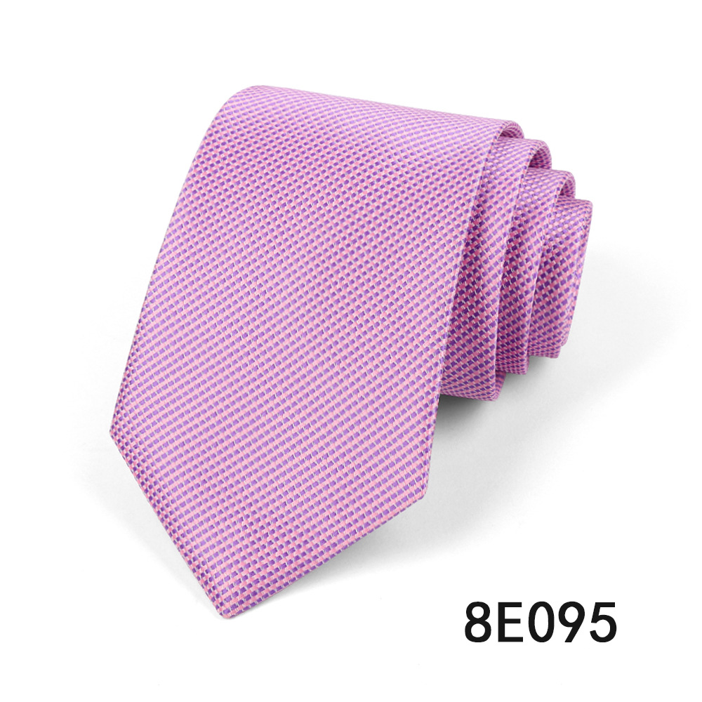 Picture of Men's Tie Business Casual Stripesd Tie 8cm Polyester Jacquard Embroider Print Tie Wholesale Formal Wear
