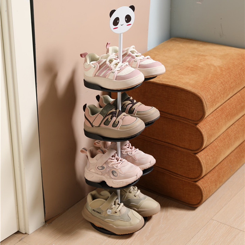 Picture of Children's Shoe Rack Small Cartoon Household Door Storage Rack for Baby Shoes Japanese-style Space-saving Kids Creative