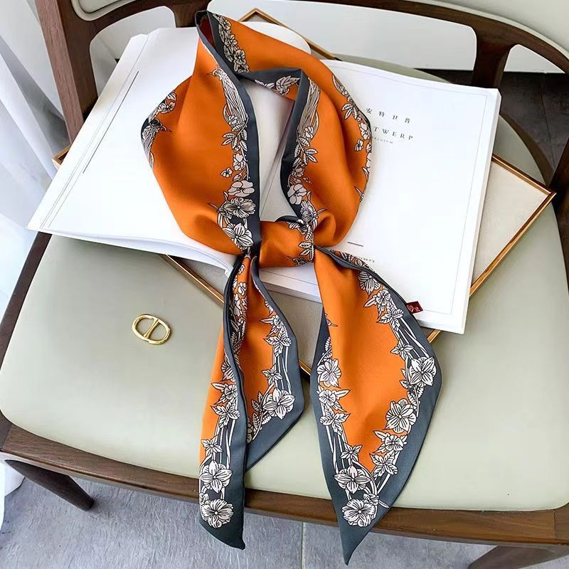 Picture of Popular Spring and Autumn Long Scarf Women's Korean Style Summer Decoration Shirt Suit Scarf Hair Belt Ribbon Scarf