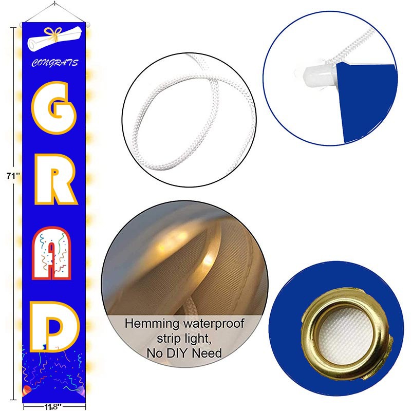 Picture of Cross-border LED light luminous graduation porch sign string light flash door couplet graduation season couplet door ornaments in stock