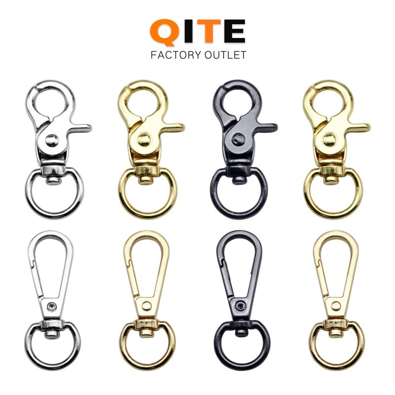 Factory spot wholesale zinc alloy dog buckle metal keychain accessories barrel nickel diy hardware jewelry can be invoiced