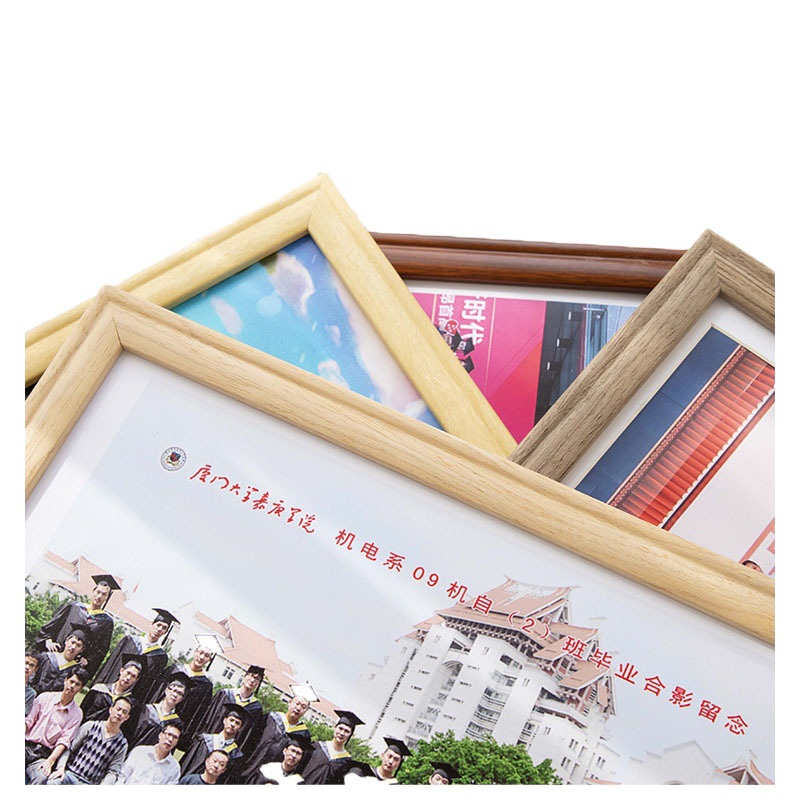 Graduation photo frame group photo group meeting to commemorate slender photo large group photo table carving logo Wall photo frame
