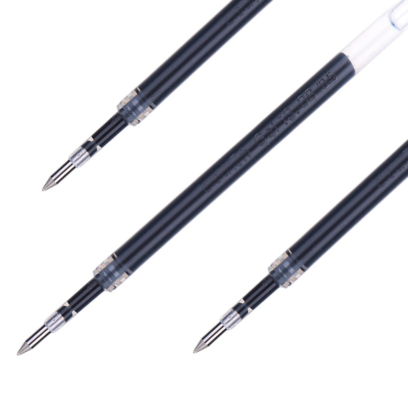 Deli S206 Press Refill Black Blue Red 0.5mm Bullet Matching S01/S08 Rough Refill