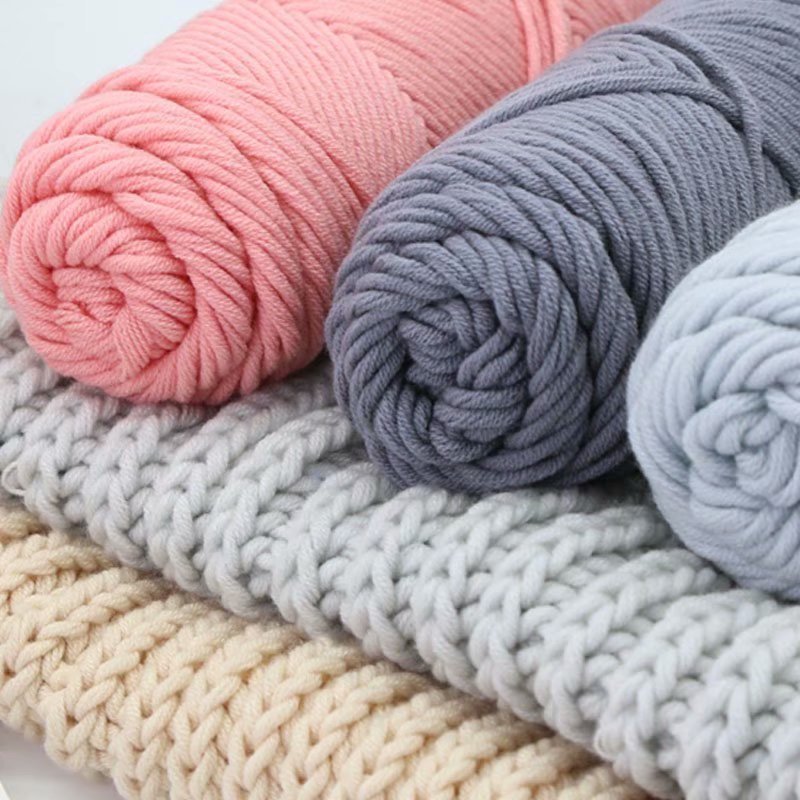 Lover cotton wool 8 strands scarf thread milk cotton baby thread stick needle thread thick thread stamp embroidery thread 8 strands acrylic