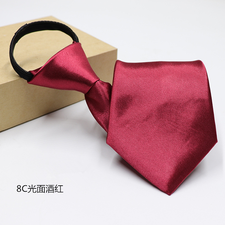 Picture of Men's Easy-To-Pull Casual Zipper Tie New Korean Style Professional Formal Wear Convenient Lazy Tie Ready for Sale