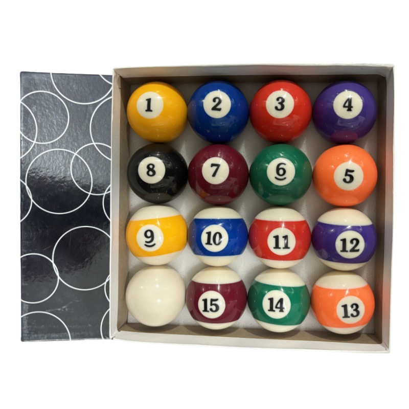 Wholesale Black 8 Billiard Balls American Billiards Chinese Billiards Nine-Ball Black Eight 16-Color Billiard Balls Billiard Supplies