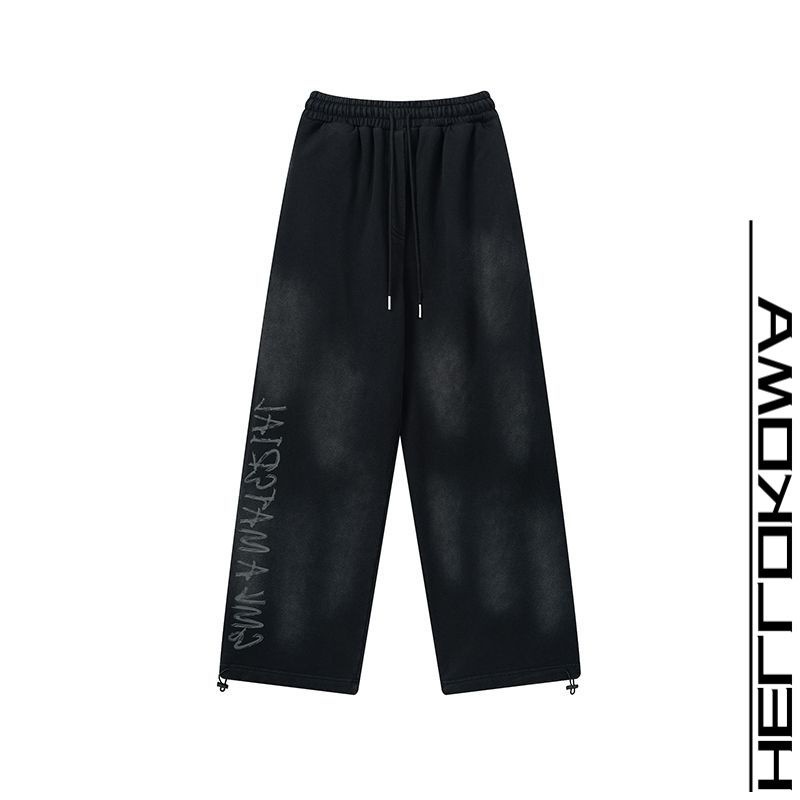 Picture of American Style High Street Outdoor Handsome Letter Straight Pants European and American Style New 2024 Old Trousers Men's High Street Trendy