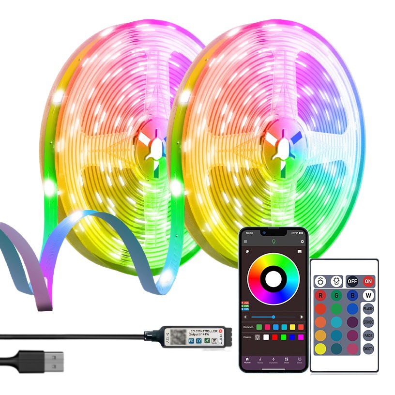 Cross-Border Exclusive Supply of Random Rgb Light Strips, Led Random Light Strips, 5050Rgb Multi-Color Rgb Dimmable