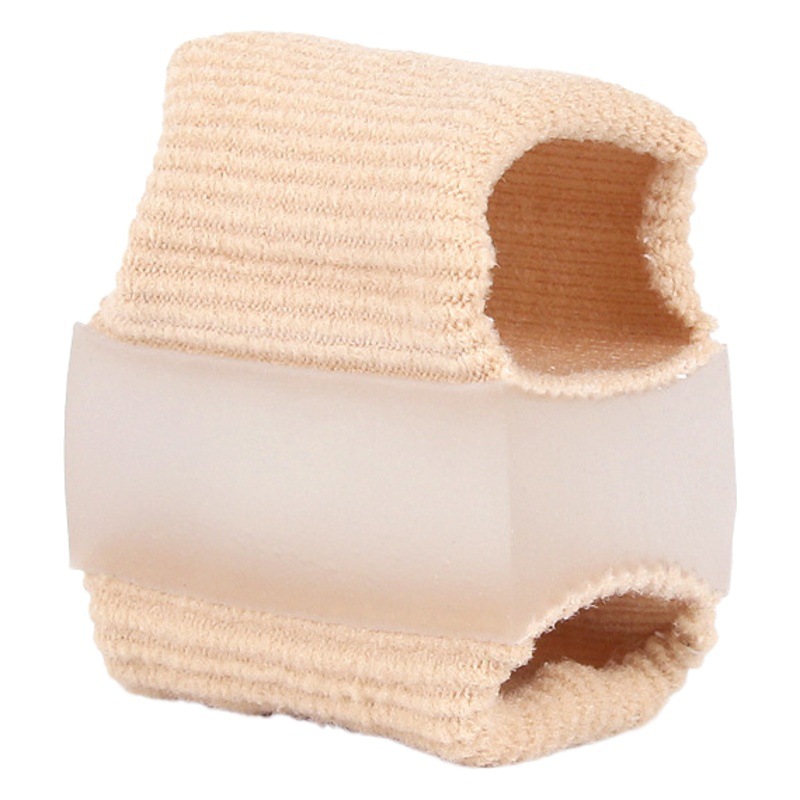 Toe splitting device thumb valgus big foot bone overlapping toe separator men's and women's fiber double hole toe set orthosis