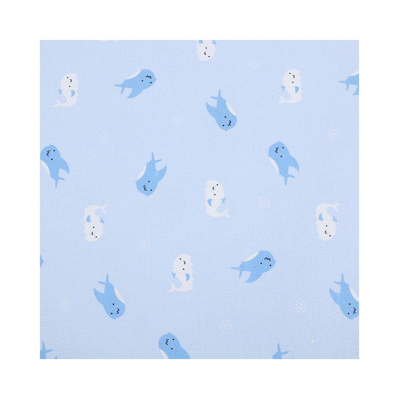 Picture of 130g cotton jersey printed class a combed single-sided cotton printed fabric spring and summer baby pajamas t-shirt fabric