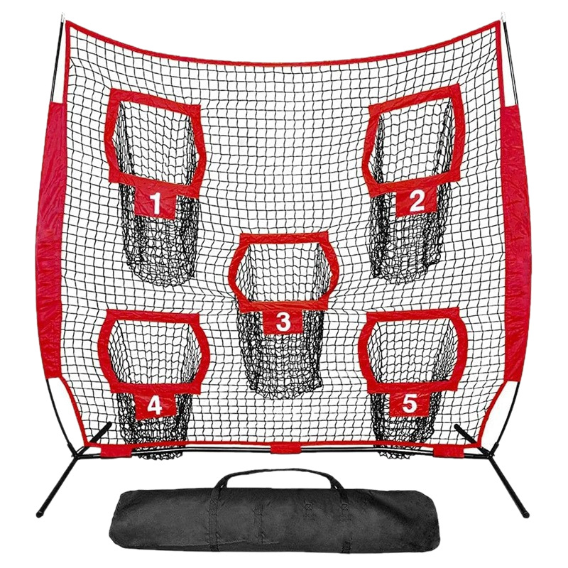Picture of 7X7Ft Rugby Net Five Hole Quarter Throw Practice Net Indoor Outdoor Training Net Wholesale High Density