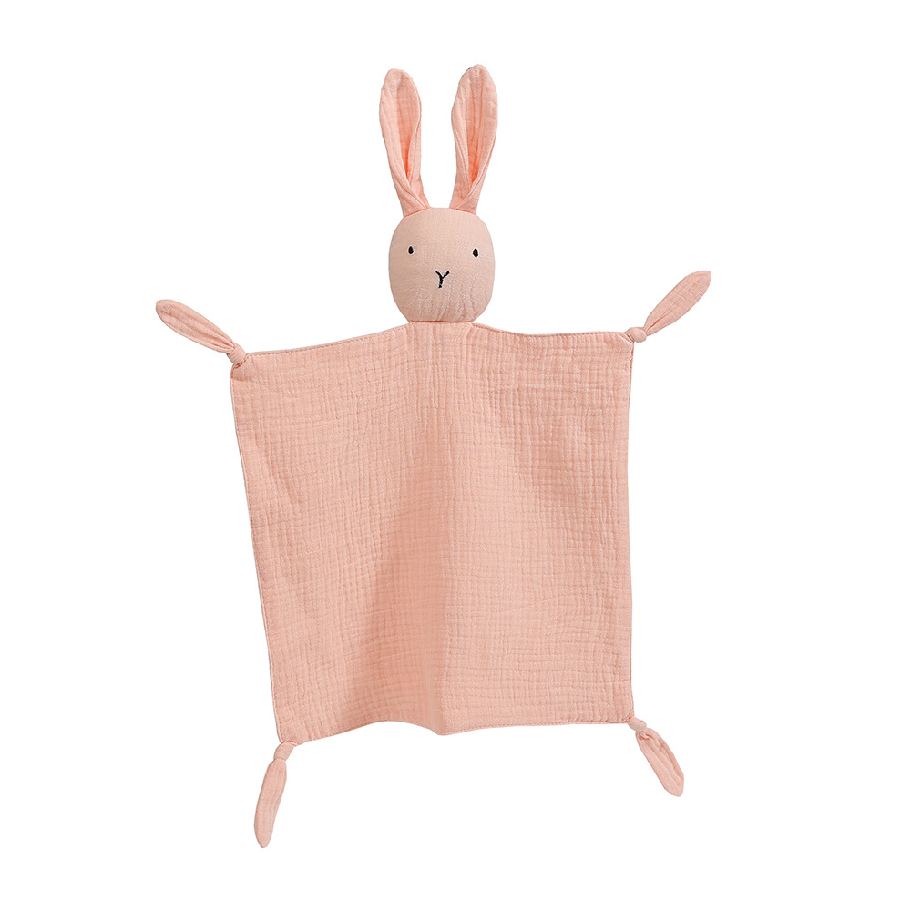 Picture of Yin Xiuli Baby Cotton Gauze Anting Towel Baby Sleeping Doll Rabbit Packing Handkerchief Packing Toys Cross Border