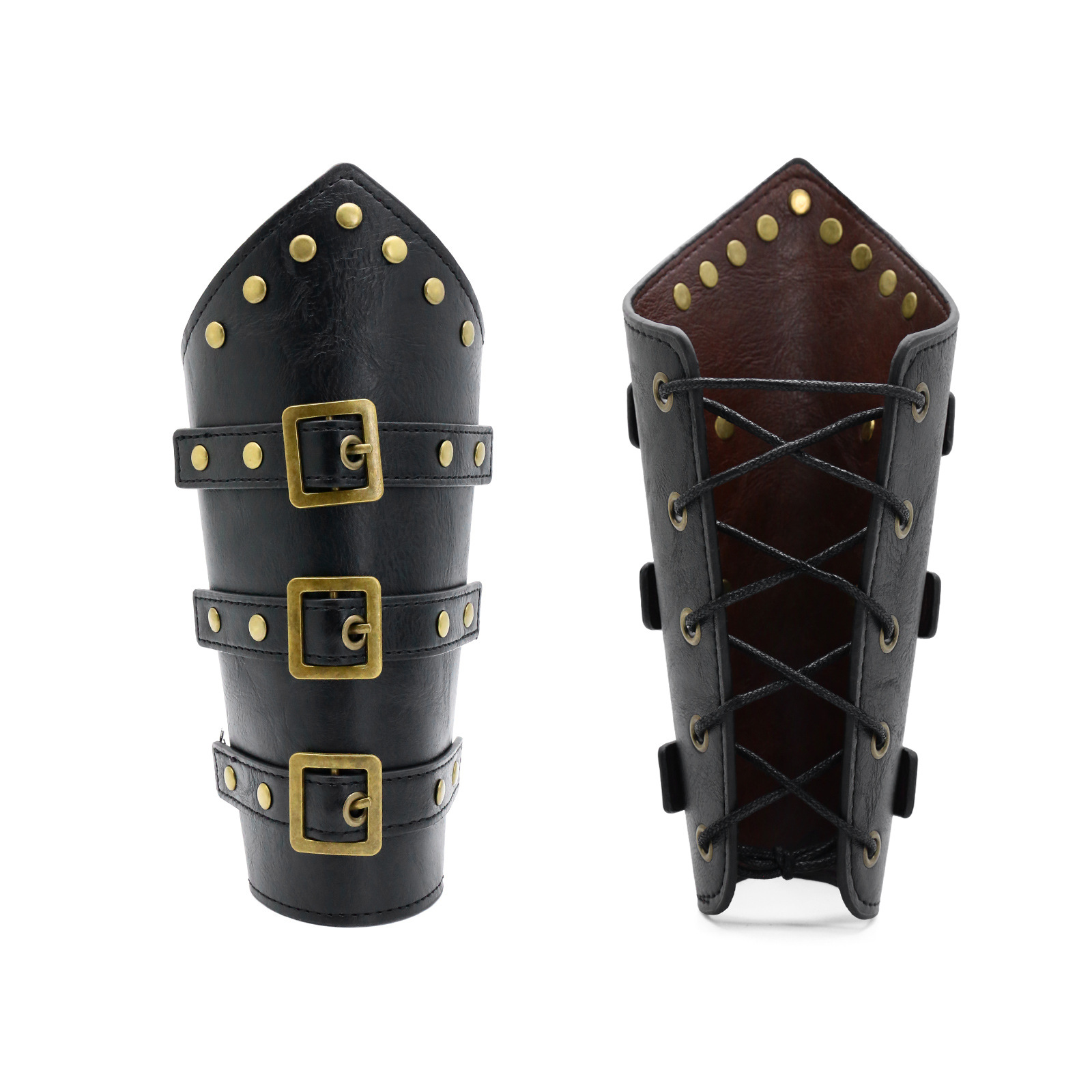 Picture of Cross Border Medieval Viking Renaissance Belt Retro Wrist Bracer Halloween cosplay Dress Up Waist Bag