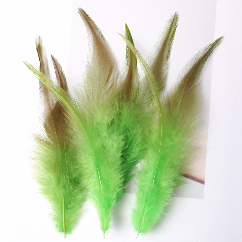 Picture of Factory wholesale funny cat stick feather diy cat toy color red pointed pheasant feather crafts jewelry decoration materials