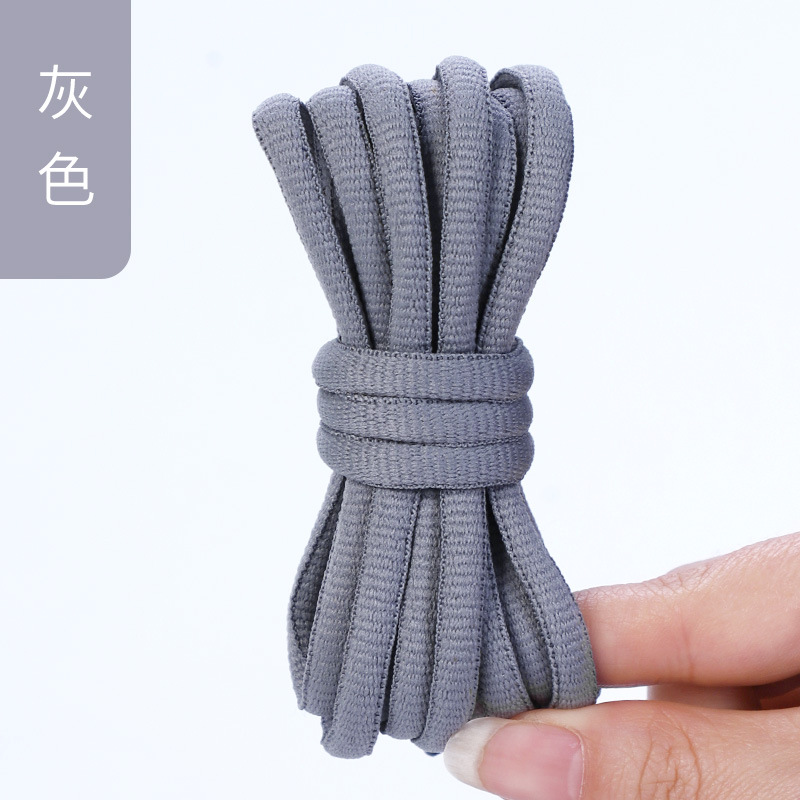 Picture of Wild elephant wholesale semicircle shoelace basketball shoes sneaker casual shoes shoelace black and white blue color oval shoelace rope