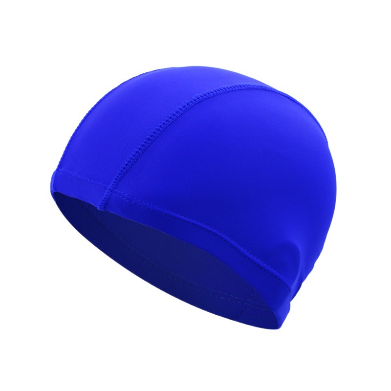 Picture of Adult color solid color swimming cap unisex cloth swimming cap three needle five thread nylon swimming cap manufacturers wholesale