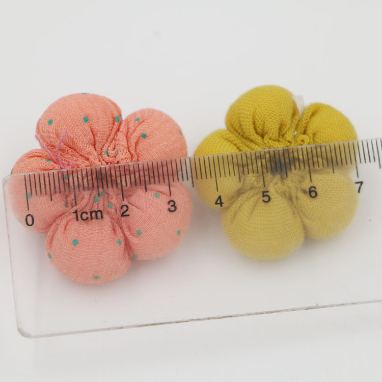 Picture of Handmade DIY jewelry accessories children hair accessories material wholesale baby hairpin fabric pumpkin flower shoes flower decoration