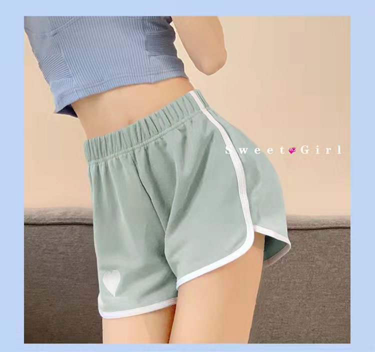 Picture of Love Wide Leg Pants Women's Summer Thin High Waist Slimming Fashionable Outer Wear Running Shorts Loose Casual Hot Pants