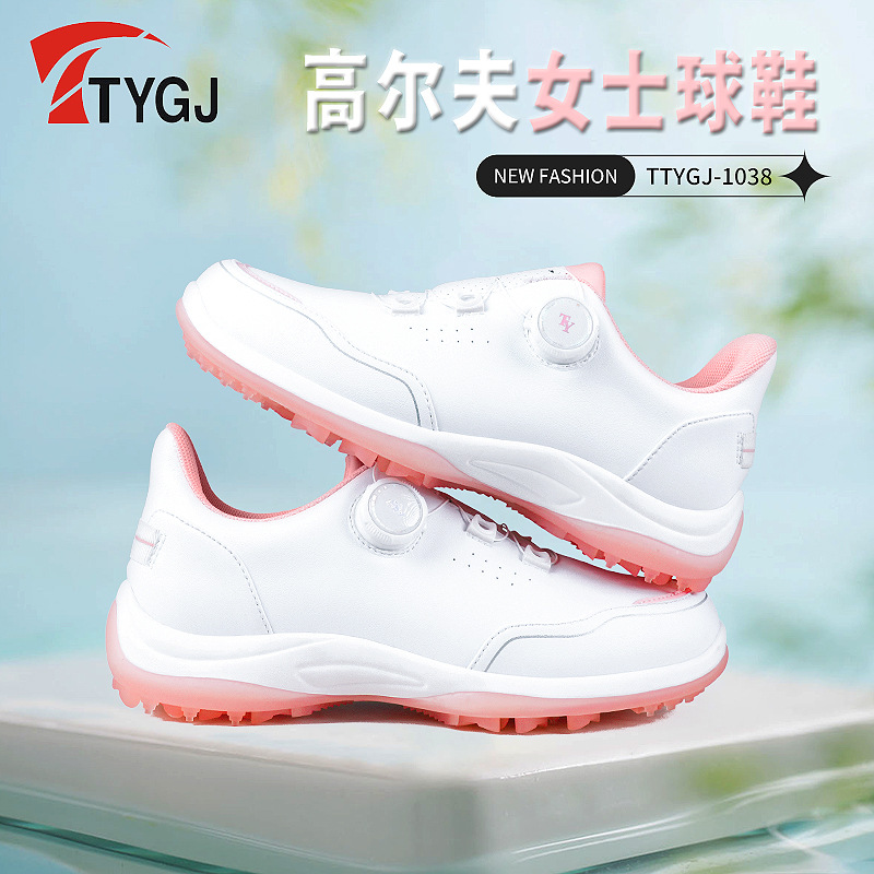 Golf shoes women's shoes casual sports shoes knob shoelace shoes waterproof non-slip golf ladies shoes wholesale