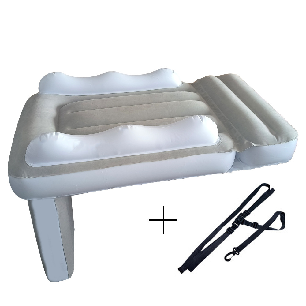 Picture of Amazon Baby Inflatable Mattress Children's Car Rear Folding Car Mat Outdoor Travel Thickened Flocking Air Cushion