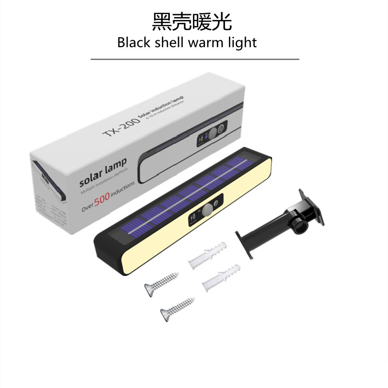 Picture of New Solar Clip Light Courtyard Garden Waterproof Outdoor Lighting Solar Human Body Induction Waterproof Wall Light